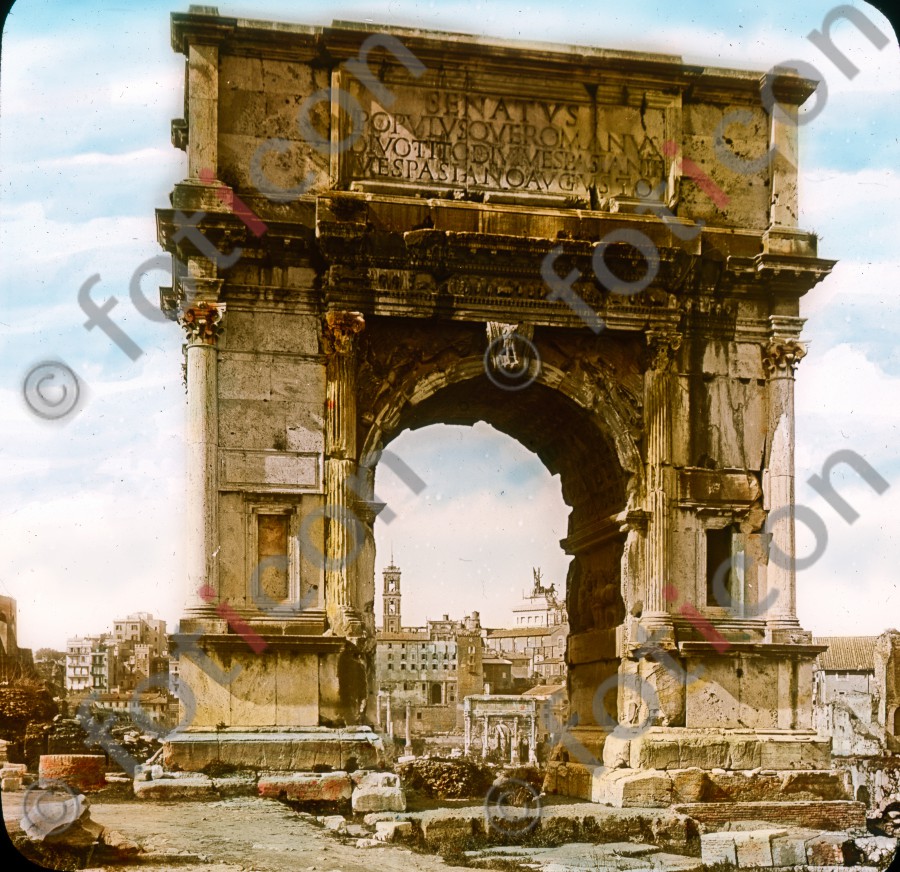 Triumphbogen des Titus | Arch of Titus - Foto foticon-simon-035-008.jpg | foticon.de - Bilddatenbank für Motive aus Geschichte und Kultur